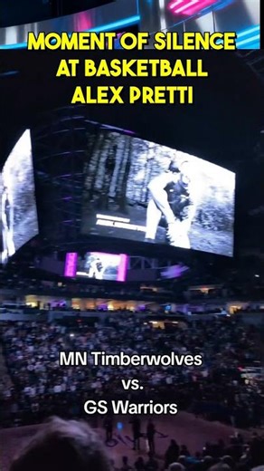 moment of silence Alex Pretti Minnesota Timberwolves