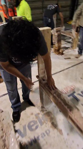 Keep your thumb out of the line and you’ll be on your way to laying straight and level brick!🧱 #masonry #bricklaying #bricklayer #womeninconstruction #bluecollar #construction #building #workforce #workforcedevelopment #training | That Masonry Girl