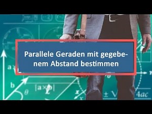 Parallele Geraden mit gegebenem Abstand bestimmen