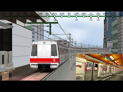[港鐵45週年主題列車|M Train😻] OpenBVE MTR 觀塘線 Kwun Tong Line 調景嶺 Tiu Keng Leng ➜ 黃埔 Whampoa ●[附下載連結]●