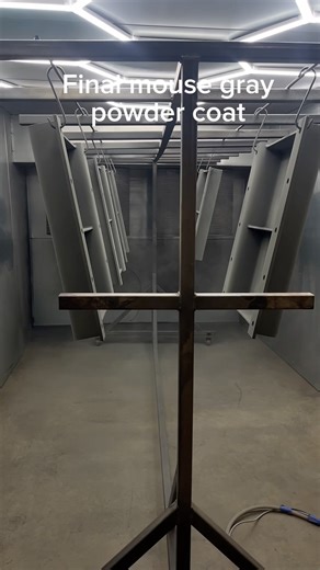 Different stages of powder coat