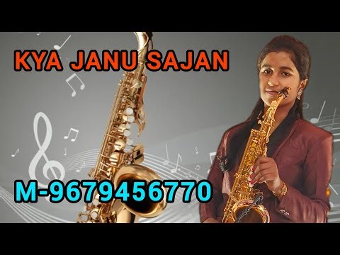 Ladies saxophone player PALAK Play saxophone instrumental music / Wedding party / Kya janu sajan sax