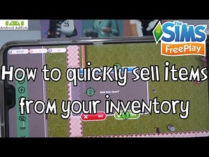 The Sims Freeplay Sell All Inventory (Selling Multiple Items Faster/Quickly)