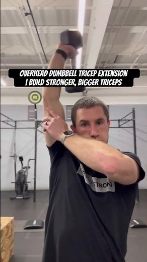 Overhead Dumbbell Tricep Extension | Build Stronger, Bigger Triceps #strengthtraining