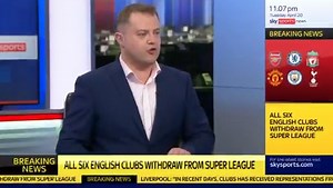 Video: "A farce and a fiasco from start to finish" - Liverpool, Man Utd & co.'s Super League shambles brilliantly ripped to shreds by Sky journalist