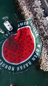 34K views · 2.6K reactions | Dozens of boats joined a “Salute to Gaza” parade along the Istanbul Strait on August 23, organised by the Open Rafah movement. The flotilla displayed a big watermelon banner calling to open the Rafah crossing and support Palestinians under blockade. | TRT World | Facebook