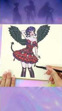 Vampire Devil ZOEY With Sweet Pink Angel RUMI HUNTRIX #kpopdemonhunters #huntrix #angel #devil