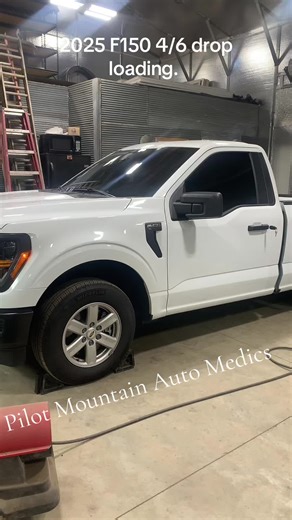 2025 Ford F150 5.0 coyote. 4/6 IHC drop kit with helper bags being installed. Also finshed up the 21 Sierra 2500 7” lift. Just waiting on the wheels and tires for it. #droppedtrucks #loweredtrucks #liftedtrucks #fyp #coyote
