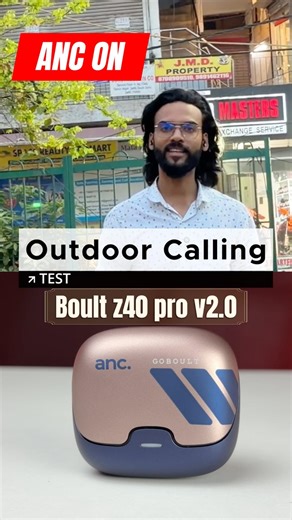 GoBoult Z40 Pro v2.0 Outdoor Calling Test🔥Traffic Condition⚡️Best TWS Under ₹1500 ? #shorts #tech