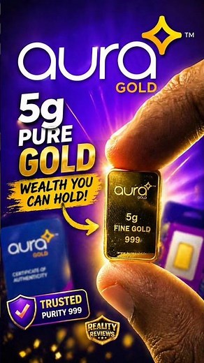 Aura Gold 5 Grams Gold Coin 24K Carat | #auragold #goldcoins #puregold #puregoldcoin #realityreview