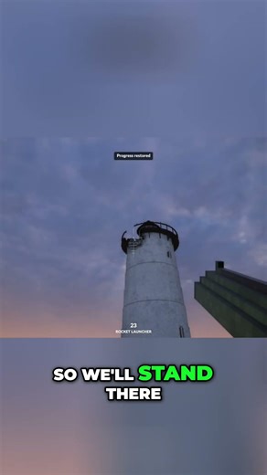 Destroying a Lighthouse with a Rocket Launcher! #shorts