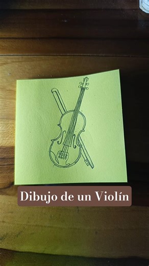 Como Dibujar un Violín Paso a Paso 🎻✨