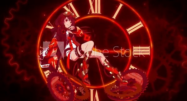 Steampunk Anime Girl with Clockwork Gears, anime wallpaper for pc