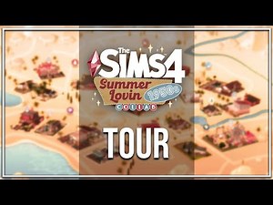 #SummerLovin1950sCollab TOUR | NO CC | Oasis Springs Cinematic Tour | The Sims 4 SAVE FILE