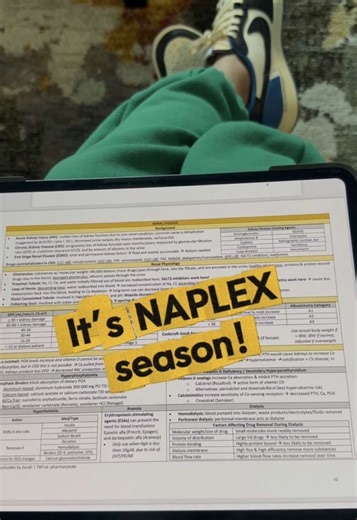 Thank you to everyone who has supported PharmacyGuides over the past few years. These guides helped me through the NAPLEX, rotations, clinical practice, and even now in my therapeutic area as an MSL. It’s been such an honor getting to share them with so many aspiring and practicing pharmacists! Everything is up to date and available on my profile :) #NAPLEX #pharmacystudent #NAPLEXprep #pharmacytok #pharmD