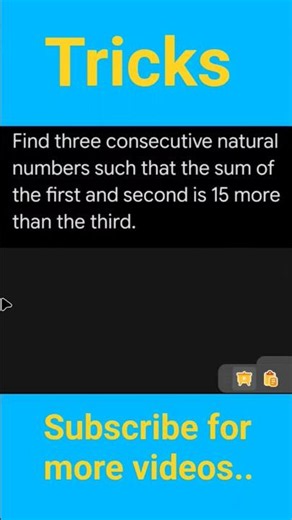 Consecutive number problem #mathwithsantosh 🔥😱