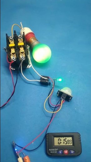 PIR Motion sensor connection with contactor || without Arduino || automatic control