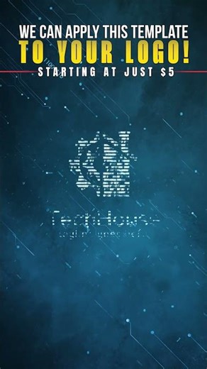 ✨Digital Tech Logo Animation – Modern Intro – E141
