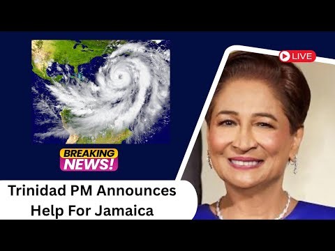 The Prime Minister Of Trinidad And Tobago Announces Relief Efforts For Jamaica