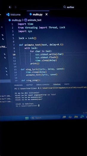Coding lyrics #python #programming #vscode #lyrics