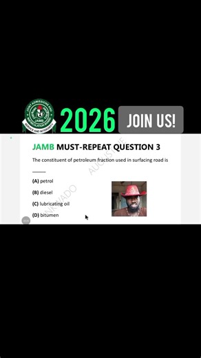 PETROLEUM IS A MIXTURE & WHEN IT'S SEPARATED THROUGH FRACTIONAL DISTILLATION, VARIOUS CONSTITUENTS ARE GOTTEN WITH VARYING BOILING POINTS. LEARN THEM IN ONE MINUTE WITHOUT OPENING TEXTBOOKS. NOTE: THIS IS AN EDUCATIONAL VIDEO FOR ACADEMIC EXAM PREPARATION. #chemistry #petroleum #crudeoil #jamb2026syllabus #jamb2026 #waec #nigerianstudents #jambite #bitumen #education #onlineclass #onlinelecture #fyp #72hourstojambutme