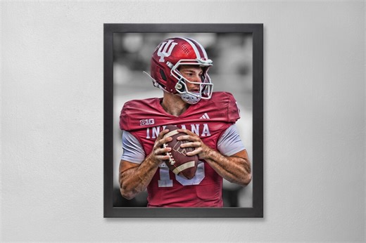 Fernando Mendoza Indiana Hoosiers Poster Art Autographed NCAA 4x6, 5x7, 8x10, 9x12, 11x14, 16x20, 18x24, 24x36 Personalized Gifts Birthday - Etsy