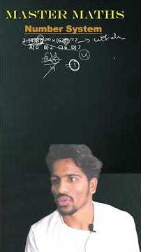 Number System Part-3 🔥Solve in Seconds | Master Maths #mastermaths #quantitativeaptitude #mathlogic