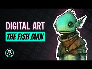Watch This Fish-Person Come to Life - Dark Fantasy Art