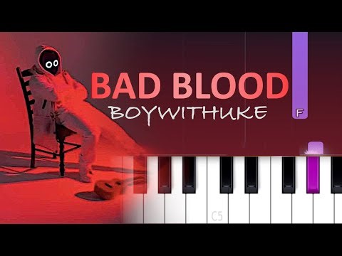 BoyWithUke - Bad Blood (Piano tutorial)