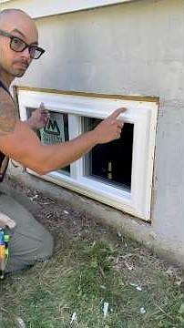 Basement window installed. #remodel #construction #contractor #diy #carpenter #tools #build