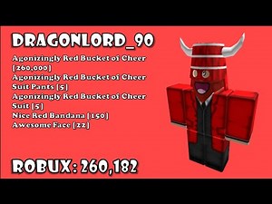 Agonizingly Red Bucket Of Cheer Roblox Outfits [Episode #99]