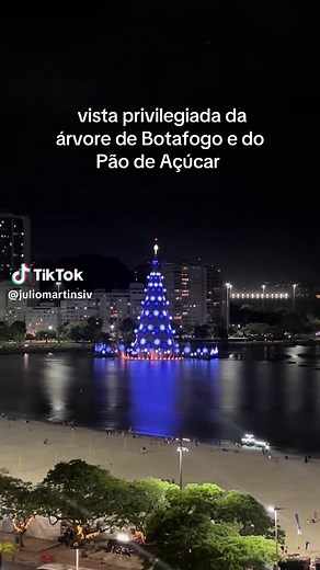 Vista Panorâmica da Árvore de Natal Flutuante em Botafogo