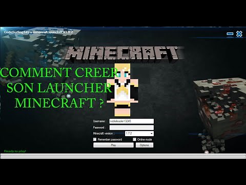 COMMENT CRÉER UN LAUNCHER MINECRAFT [SANS-ECLIPSE] 1.7/1.8 EN MOINS DE 5 MINUTES VERSION CRACK !