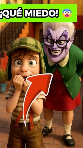 Chilindrina is evil 😜 #chavodel8 #chavodelocho #ai #humor #ia #animation #viralshorts #sadness