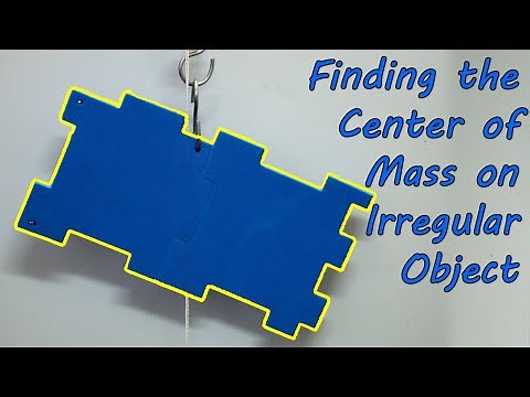 Discovering the Center of Mass of an irregular object: A Simple GCSE Physics Experiment