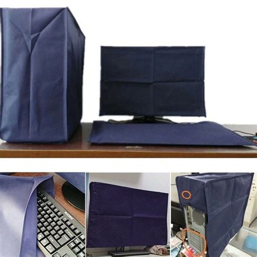 MAJESTI 3PCS 19 To 34 Inches Desktop Computer Dust Cover Blue Nonwovens Computer Protective Cover Durable Moisture-proof LCD Screen Cover Computer | Lazada PH