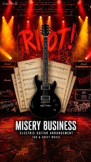 Misery Business - Paramore | Guitar TAB + Preset + Backing Track