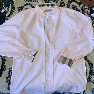 Burberry casual button up longe sleeve dress shirt