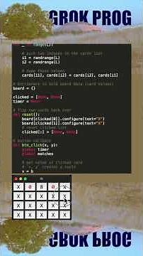 Memory Card Game Using Tkinter (Python)
