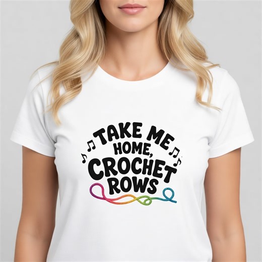 Make Your Own T-shirts - Simple and Easy - Digital Transparent PNG Files - Take Me Home Crochet Rows - Etsy Canada