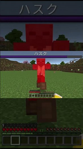 簡単コマンド　モブに体力バーがつけられる #マイクラ #コマンド #マインクラフト