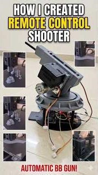DIY Arduino Remote control shooter 🔫 #creativity #diy #arduinoproject #3dprinting