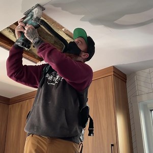33K views · 440 reactions | My favorite setup for cutting out drywall • The Makita 18v cutout tools paired with the 18v X2 backpack vac • It keeps things clean and the cuts tidy • This was a water damage I was working on today, Check out my stories if your interested Available at Factory Authorized Outlet . . . #construction #demo #makita #makitatools #contractor #repair #renovation #build #home #homerenovation #homeimprovement | Kruger Construction | Facebook