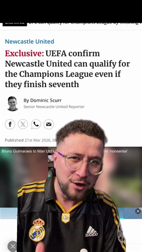 There’s a chance the team who finished 7th in the premier league this season will qualify for the champions league. This is if Liverpool win the UCL and Aston Villa win the Europa League. Great news for the likes of Newcastle, Brighton, Brentford, Everton & Sunderland but a lot does need to happen for that to work out in their favour. #epl #premierleague #footballtiktok