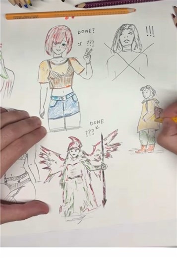 Girl with the backpack #drawing #art #drawingtutorial