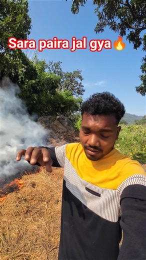 All the clothes got burnt🔥 #minivlog #vlog #shortvideo #farming #tractor