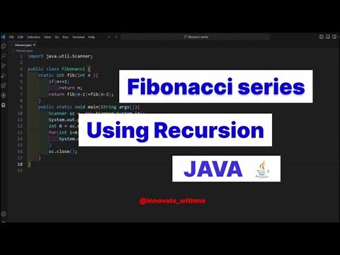 Fibonacci Series in Java Using Recursion | Java Program