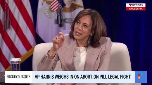 1.3K views · 41 reactions | EARLIER: The Biden admin. is issuing orders for pharmacies to comply with rules over abortion pill access amid conflicting court rulings, @VP Harris says in an interview with @TelemundoNews. “We’ve also been making very clear that a patient’s privacy rights must be protected.” | Meet the Press | Facebook