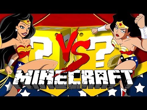 2v2 King of the Hill! *Wonder Woman* LUCKY BLOCKS! in Minecraft!