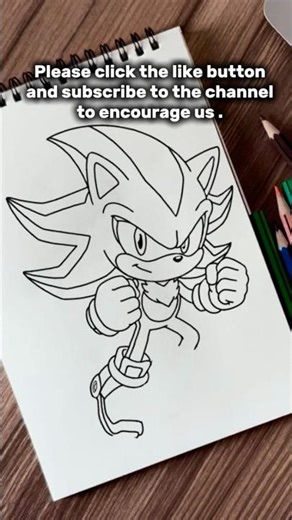 How to Draw Super Shadow Step by Step | Sonic Character Drawing Tutorial for Beginners